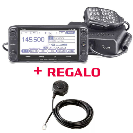 Emisora VHF/UHF bibanda Icom ID-5100E